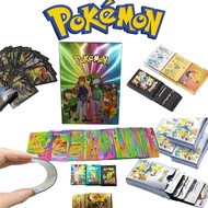 55 PCS Pokemon Card Games Collection Child Toys Gift Pokemon Vmax V EX GX Trading Card