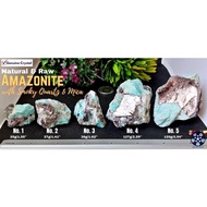 Amazonite with Smoky Quartz & Mica | Raw and Natural