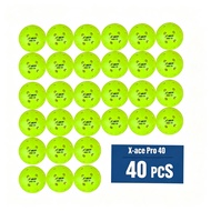 【MY Local Send】X-ace 40 Pro Pickleball Balls 40Pcs 40 Holes Pickle Balls Seamless Professtional Trai