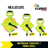 D-Explore Fiber Roll Meter 30 50 100 M Soil Plug Meter - 30 Meters