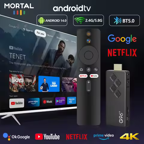G96 TV Stick Smart TV Stick Q2 Android 14 Wifi BT5.0 Voice Remote Allwinner H313 4K HDR 10 NETFLIX G