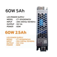 LED PORER SUPPLY หม้อแปลงไฟ สวิตชิ่ง 220~240vAC TO 12v/24vDC5a 60w