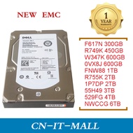 3.5" DELL SAS 600GB 2TB 4TB 6TB Server Hard Disk F617N R749K W347K 0VX8J FNW88 R755K 1P7DP 55H49 529