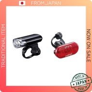 CAT EYE LED Front Light URBAN Black HL-EL145 for Bicycle & Tail Light OMNI3 AUTO 36mm x 75mm x 21.9m