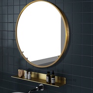 RUNZEU Round toilet mirror Circle mirror Wall hang Mirror Round explosion proof bathroom mirror Wall mirror