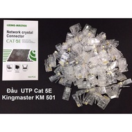 UTP CAT 5 NETWORK CLICK HEAD KM 501 PLASTIC AND ANTI-INTERFERENCE ALUMINUM COVER STP KM 511 KINGMAST