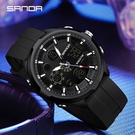 SANDA Waterproof Night Glow Multi-Functional Men's Watch 9053-2
