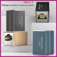 LID Compactly Metal Shielded RJ45 LAN Coupling Ethernet Cable Connectors LAN Adapter Support 1Gbps 1