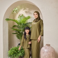 RAF ONLINE STORE | Laura Kurung Kedah Sedondon Ibu & Anak Cotton Osaka Premium | Teal Blue
