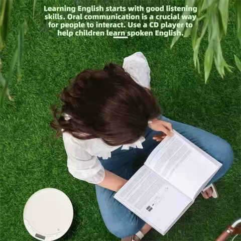 LCD Screen Display Portable CD Player High Quality Sound USB Port Walkman CD Player Looping Function