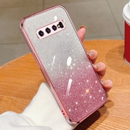 For Samsung Galaxy S10 Case Shockproof TPU Electroplated Glitter Phone Casing For Samsung S10 Back Cover