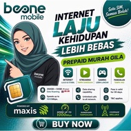 BeOne Prepaid Rangkaian Maxis (FREE ROAM 50GB PLAN M48)