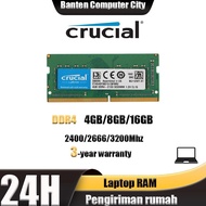 Trending Delivery Laptop RAM DDR4 4GB 8GB 16GB Crucial Notebook RAM DDR4 24MHZ 2666MHZ SODIMM Memory