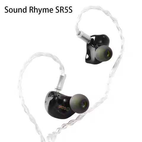 Sound Rhyme SR5S HiFi Earphones 4BA+1 Dynamic Driver Hybrid Upgrade Earbuds IEMs Wired In-ear Earpho