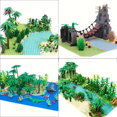 Large Multicolor Baseplate Universal Compatible All Major Building Bricks Modular Terrain Tiles Rive