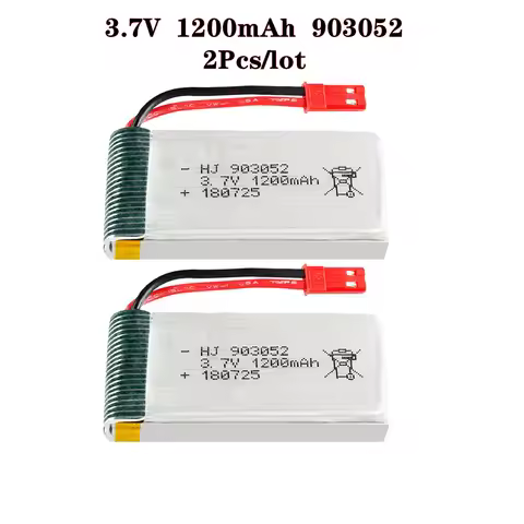 2pcs/Lot 3.7V 1200mah Lipo Battery 903052 Battery For HQ859B HQ898B H11D H11C T64 T04 T05 F28 F29 T5