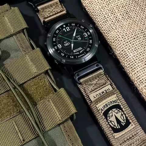 Hemsut New Super Rugged Garmin Watch Bands For Fenix Tactix Epix Instinct Quatix Descent 5 Colors