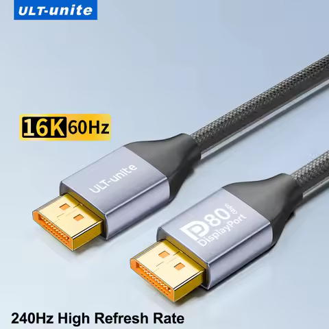 DP 2.1 Cable VESA Certified 16K DisplayPort Cable 3m 80Gbps 8K120Hz FreeSync G-Sync VRR Display Port