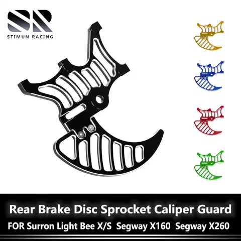 Segway X160 CNC Aluminum Rear Brake Disc Sprocket Caliper Guard For Surron Light Bee X/S Segway X260