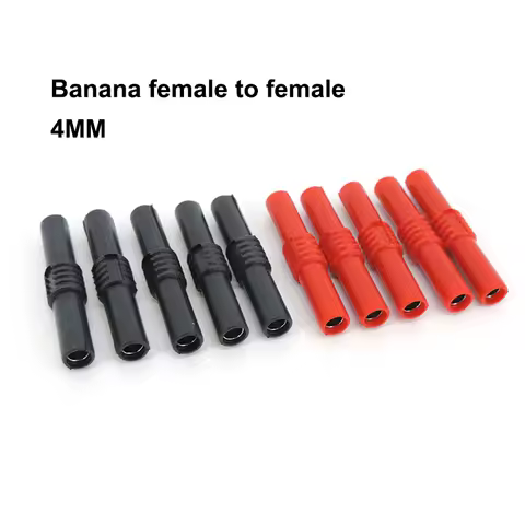 4cm red black 1pair 2pair 4mm banana female to female connector socket adapter extension Insulated B