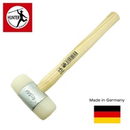 HUNTER White Nylon Mallet Hammer Wooden Handle Smooth Surface 27MM TO 60MM (Made in Germany)