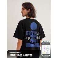 Creative MBTI Print T-shirt - Pure Cotton, Loose Fit, Ideal for Summers