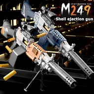 2024 new M249 manual soft bullet gun manual loading submachine gun big pineapple heavy machine gun b