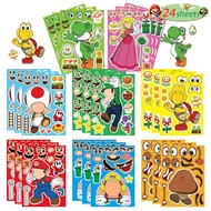 Cute Kids DIY Christmas Stickers Puzzle Birthday Gift Goodie Bag Christmas Gift