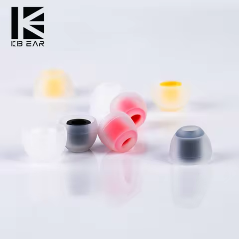 KBEAR 07 Earphones Silicone Case Upgrade Headphone Eartips 1pair(2pcs) Noise Isolating With S M M- L