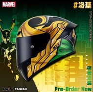 (台灣代購) 正版台灣KYT 電單車頭盔TT-Course TTC Marvel聯名款LOKI洛基 全罩安全帽Motorbike Helmet (插扣)