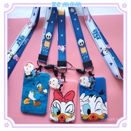 【ZCMom】Donald Duck Daisy Duck Card Holder Bus Ezlink Card Holder with Lanyard  l Children Day Gift l