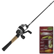 33 Spincast Reel and 2-Piece Fishing Rod Combo, 5-Foot 6-Inch Durable Fiberglass Rod, Quickset Anti-