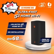 U Mobile U Home 5G Unlimited Home WiFi Broadband Plan - RM68/mth | FREE 5G Router + 20K Powerbank |