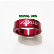 Neco Spacer 10mm red. Ring. Bicycle Spacer