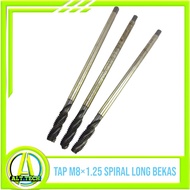 Tap mesin M8×1.25 spiral Tap bubut baut bekas layak pakai