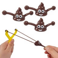 Mathews8 5Pcs creative catapult poo slingshot Vent Tricky Funny Toys Climbing Wall Poop Fun New Products hot