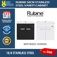 Rubine DUES 50cm / 60cm Stainless Steel Vanity Cabinet 2 Doors with Build-In Basin RBF-1054D2 RBF-10
