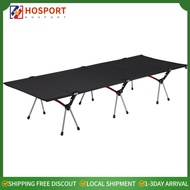【HOSPORT】Folding Camping Bed Supports 150kg Lightweight Sleeping Cot Detachable Outdoor Single Bed f
