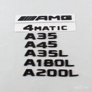 Suitable for Mercedes-Benz Modified Black Rear Word Emblem A180L A200L A35 A45 A35L Car Emblem