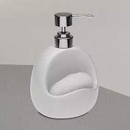 《VERSA》刷具+陶製洗手乳罐(圓潤白350ml) | 按壓瓶 分裝瓶 乳液瓶 沐浴乳罐