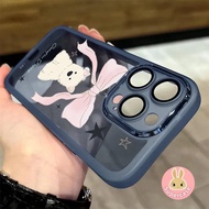 Cute Bow Dog Phone Case Lens Glass For Vivo T4 Ultra T4X T3X T3 Lite T2 T2X T1 S1 Pro Snapdragon 778