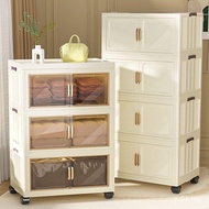 45-60cm Lowest Price Storage Organizer Foldable Storage Cabinet Double Doors Storage Box Stackable-C