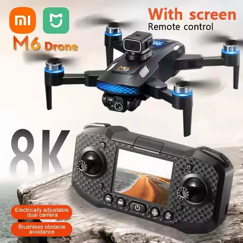 M6 Drone 8K FOR Xiaomi Mijia Professional HD Camera Drone 5G WIFI FPV Video 4k UAV With screen Remot
