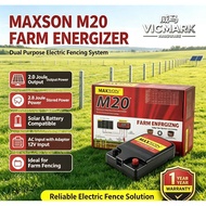 MAXSON M20 Electric Fence Energizer 2.0J | Pagar Elektrik Kebun | Farm Fence Animal Protection