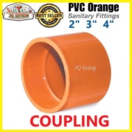 PVC Orange Fittings | 2” 3” 4” | Sanitary Fittings | COUPLING For PVC Pipes Drainage Pipes Disposal