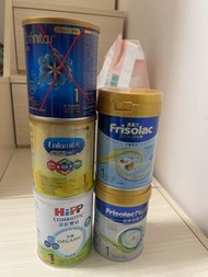 嬰兒奶粉 (Enfamil A, Frisolac, HiPP)