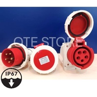 CEE IP67 16A 5PIN PLUG / WALL SOCKET / CONNECTOR SOCKET