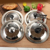 Stainless Steel Pot Lid Household Wok Lid Wok Universal Transparent Glass Lid 32cm34cm Thick VLLW