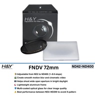 H&Y ND2–ND400 Penapis ND Boleh Laras (72mm)