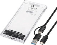 Ewent SSD/HDD Enclosure USB-C+A 3.2 Gen1, External Enclosure for 2.5 Inch SATA Hard Drives up to 9.5